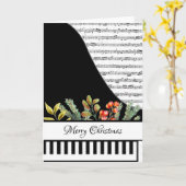 Aanpasbare pianokaart kaart (Gele Bloem)
