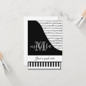 Aanpasbare pianokaart kaart (Voorkant / Achterkant in situ)