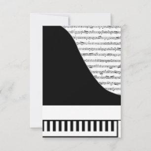Aanpasbare Pianokaart Kaart