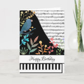 Aanpasbare pianokaart kaart (Voorkant)