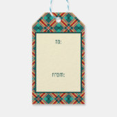 Aanpasbare Pickleball Gingerbread Cheer Cadeaulabel (Achterkant)