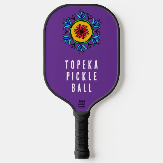 Aanpasbare Pickleball-peddel met patroon Pickleball Paddle (Voorkant)