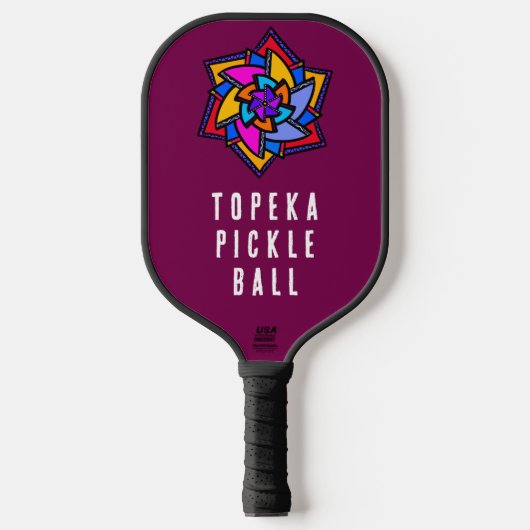 Aanpasbare Pickleball-peddel met patroon Pickleball Paddle (Voorkant)