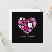 Aanpasbare Pickleball 💘 Valentijnsdag  Kaart (Voorkant / Achterkant in situ)