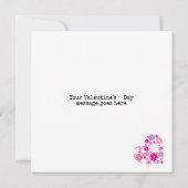 Aanpasbare Pickleball 💘 Valentijnsdag  Kaart (Achterkant)