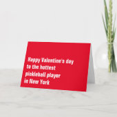 Aanpasbare Pickleball 💘 Valentijnsdag Kaart (Voorkant)