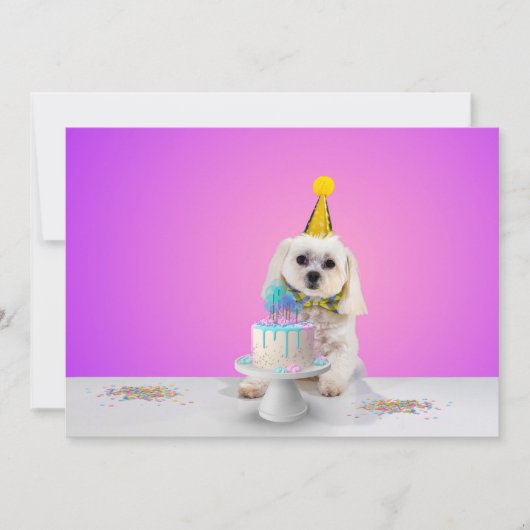 Aanpasbare platte feest uitnodigingskaart 5x7 kaart (Voorkant)