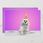 Aanpasbare platte feest uitnodigingskaart 5x7 kaart (Voorkant / Achterkant)