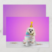 Aanpasbare platte feestuitnodigingskaart 5x7 kaart (Voorkant / Achterkant)