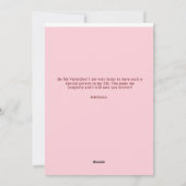 Aanpasbare platte Valentijnsdagkaart Feestdagenkaart (Achterkant)