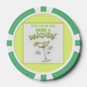 AANPASBARE POKERCHIPS - BLIJF KALM & DRINK EEN DAI