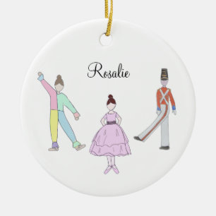 Aanpasbare Polichinelle/Soldaat/Feestmeisje Keramisch Ornament