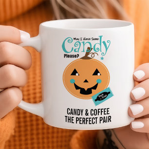Aanpasbare Pompoen Jack O Lantern Halloween Koffiemok