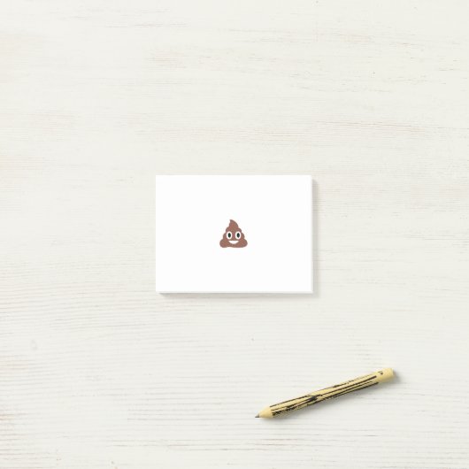 Aanpasbare Poo Emoticon Post-it® Notes (Op bureau)