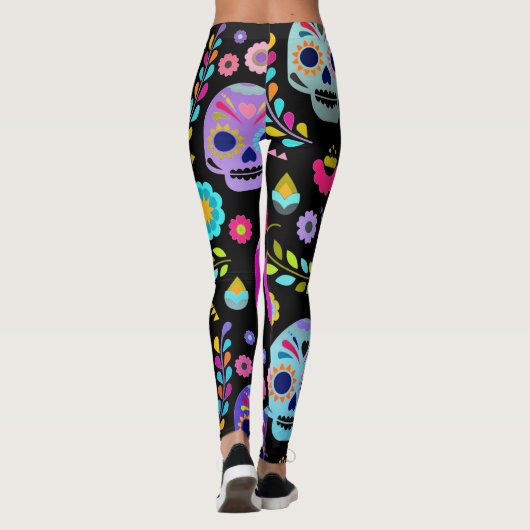 aanpasbare pop schedel leggings (Achterkant)