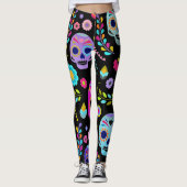 aanpasbare pop schedel leggings (Voorkant)