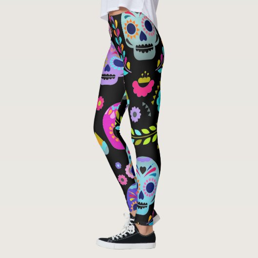 aanpasbare pop schedel leggings (Links)