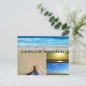AANPASBARE POSTKAARTEN - CANCUN COLLAGE 8 (Staand voorkant)