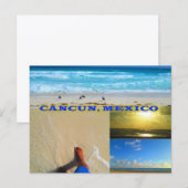 AANPASBARE POSTKAARTEN - CANCUN COLLAGE 8 (Voorkant / Achterkant)
