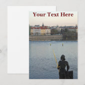 Aanpasbare Praag-standbeeldkaart (Voorkant / Achterkant)