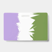 Aanpasbare Prikkelige Boho Genderqueer Pride Vlag Badge (Achterkant)