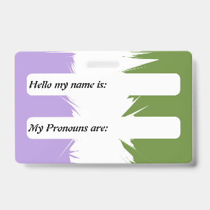 Aanpasbare Prikkelige Boho Genderqueer Pride Vlag Badge