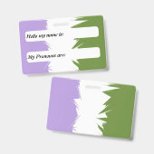 Aanpasbare Prikkelige Boho Genderqueer Pride Vlag Badge (Voor- en achterkant)