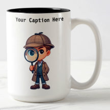 Aanpasbare privé-detective-cartoonmysterie