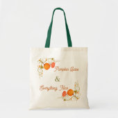 Aanpasbare Pumpkin Spice Herfst Boodschappentas Tote Bag (Voorkant)