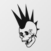 Aanpasbare Punk Schedel Raamsticker (Vel)