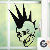Aanpasbare Punk Schedel Raamsticker (Huis)