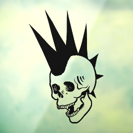 Aanpasbare Punk Schedel Raamsticker
