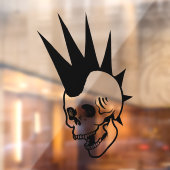Aanpasbare Punk Schedel Raamsticker (Vel 2)