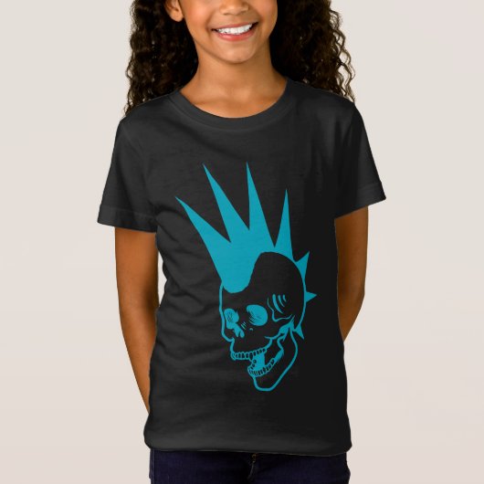 Aanpasbare Punk Schedel T-shirt (Voorkant)