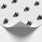 Aanpasbare Punk Schedel Versie 2 Cadeaupapier (Hoek)