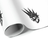 Aanpasbare Punk Schedel Versie 2 Cadeaupapier (Rol Hoek)