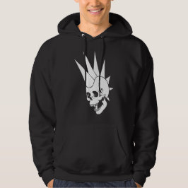 Aanpasbare Punk Schedel Versie 2 Hoodie