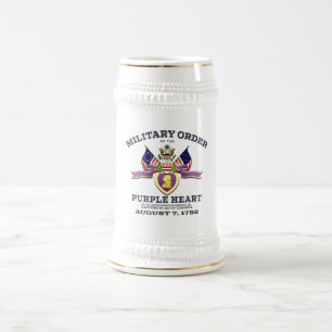 Aanpasbare "PURPER HART VLAGGEN" Bierpul
