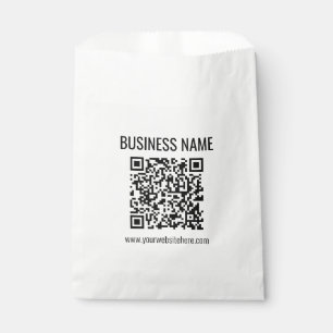 Aanpasbare QR-code & bedrijfsnaam Bedankzakje