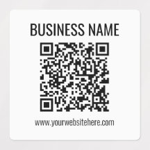 Aanpasbare QR-code & bedrijfsnaam
