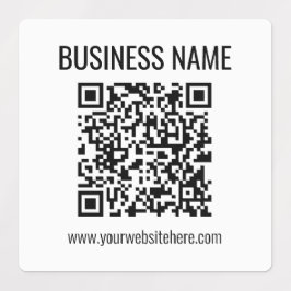 Aanpasbare QR-code & bedrijfsnaam Labels