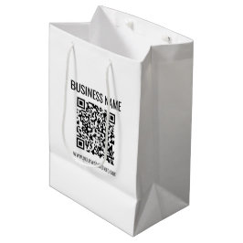 Aanpasbare QR-code & bedrijfsnaam Medium Cadeauzakje
