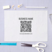 Aanpasbare QR-code & bedrijfsnaam Tissuepapier (Craft)