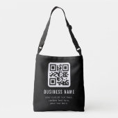 Aanpasbare QR-code & bewerkbare tekstontwerp Crossbody Tas (Achterkant)