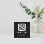 Aanpasbare QR-code & bewerkbare tekstontwerp Informatiekaartje (Staand voorkant)