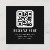 Aanpasbare QR-code & bewerkbare tekstontwerp Informatiekaartje (Voorkant)