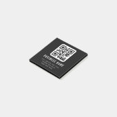 Aanpasbare QR-code & bewerkbare tekstontwerp Post-it® Notes (Schuin)