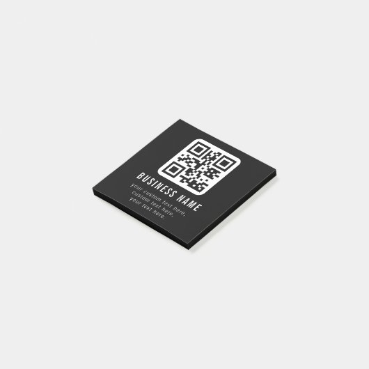 Aanpasbare QR-code & bewerkbare tekstontwerp Post-it® Notes (Schuin)
