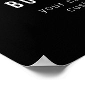 Aanpasbare QR-code & bewerkbare tekstontwerp Poster (Hoek)