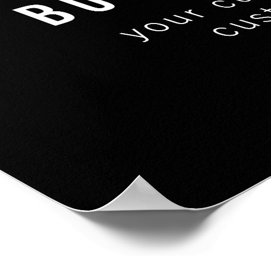 Aanpasbare QR-code & bewerkbare tekstontwerp Poster (Hoek)